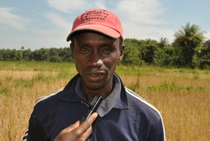 José Correia, responsável pela construção de diques na povoação de Gã-Tumane
